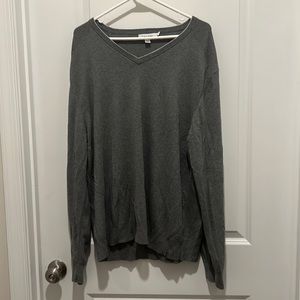 Calvin Klein Grey V-Neck Sweater Men’s Size XXL